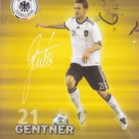 DFB Rewe Plastik Sammelkarte WM 2010 Christian Gentner Nr.21/25