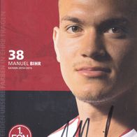 1. FC Nürnberg Autogrammkarte 2014 Manuel Bihr