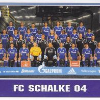 Schalke 04 Topps Sammelbild 2009 Mannschaftsbild Bildnummer 356
