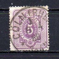 D. Reich 1880, Mi. Nr. 0040 / 40, 5 Pfennig, gestempelt CÖLN 8.4.88 #04027