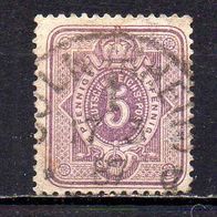 D. Reich 1880, Mi. Nr. 0040 / 40, 5 Pfennig, gestempelt CÖLN 7.3.87 #04050