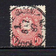 D. Reich 1880, Mi. Nr. 0041 / 41 - 10 Pfennig, gestempelt Karlsruhe 6.7.89 #04062