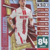 1. FC Köln Topps Match Attax Trading Card 2020 Sebastian Andersson LE14 limitiert