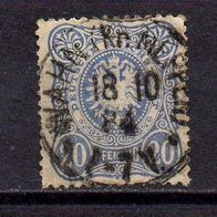 D. Reich 1880, Mi. Nr. 0042 / 42 gestempelt Wahn 18.10.84 #04097