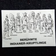 Ü - Ei Beipackzettel Berühmte Indianer Häuptlinge