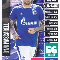 Schalke 04 Topps Match Attax Trading Card 2020 Omar Mascarell Nr.288