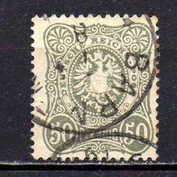 D. Reich 1880, Mi. Nr. 0044 / 44 - 50 Pfennig, gestempelt Barmen 7.4.87 #04110