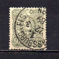 D. Reich 1880, Mi. Nr. 0044 / 44 - 50 Pfennig, gestempelt Strassburg 22.3.89 #04113