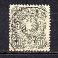 D. Reich 1880, Mi. Nr. 0044 / 44 - 50 Pfennig, gestempelt Dresden 9.4.87 #04115