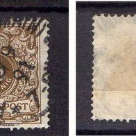 D. Reich 1889, Mi. Nr. 0045 / 45a - Reichspost, gestempelt Frankfurt - geprüft #04146