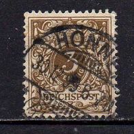 D. Reich 1889, Mi. Nr. 0045 / 45 - Reichspost, gestempelt Honnef 30.12.99 #04153