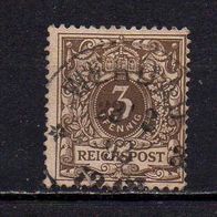 D. Reich 1889, Mi. Nr. 0045 / 45 - Reichspost, gestempelt Werdau 23.3.93 #04157