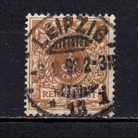 D. Reich 1889, Mi. Nr. 0045 / 45 - Reichspost, gestempelt Leipzig 3.8.99 #04161