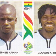 Panini Sammelbild Fussball WM 2006 Stephen Appiah & Godwin Attram aus Ghana Nr.316
