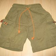 schöne kurze Shirt - Hose / Shorts Outfit Gr.98/104 khaki (0314)