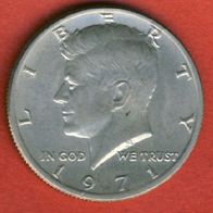 USA 1/2. Dollar 1971