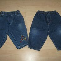 2x niedliche Jeans u.a. Sanetta Gr. 68 -74 (0314)