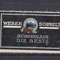 alte Reklamemarke - Weser Schmelz Schokolade (119)