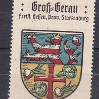 alte Reklamemarke - Groß Gerau (Freist. Hessen, Prov. Starkenburg) (120)