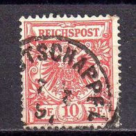 D. Reich 1889, Mi. Nr. 0047 / 47 - Reichspost, gestempelt Potschappel 7.4.94 #04265