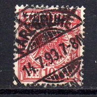 D. Reich 1889, Mi. Nr. 0047 / 47 - Reichspost, gestempelt Karlsruhe 14.7.93 #04279