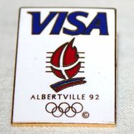 Pin - VISA Olympiade Albertville 1992. Werbeartikel