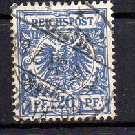 D. Reich 1889, Mi. Nr. 0048 / 48, Reichspost gestempelt Völklingen 10.4.93 #04359