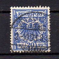 D. Reich 1889, Mi. Nr. 0048 / 48, Reichspost gestempelt Völklingen 2.10.93 #04362