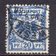 D. Reich 1889, Mi. Nr. 0048 / 48, Reichspost gestempelt Wesel - Bug #04364