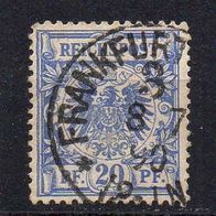 D. Reich 1889, Mi. Nr. 0048 / 48, Reichspost gestempelt Frankfurt 8.7.90 #04378