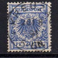 D. Reich 1889, Mi. Nr. 0048 / 48, Reichspost gestempelt Kreuzau 20.8.91 #04392