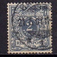 D. Reich 1889, Mi. Nr. 0052 / 52, Reichspost gestempelt #04408