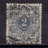 D. Reich 1889, Mi. Nr. 0052 / 52, Reichspost gestempelt #04411