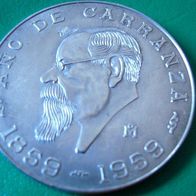Mexiko Cinco Pesos 1959 - Ano de Carranza . ..##790