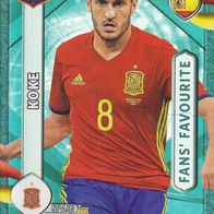 Panini Trading Card Fussball WM 2018 Koke aus Spanien Nr.06 Fans Favorite