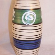 Handbemalte Keramik Vase - 522 20, 60/70er * **