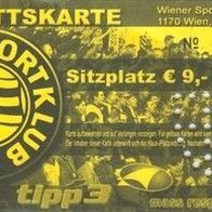 Ticket Wiener Sportklub Wr. Sport-Club WSK WSC Sportclub Hernals Wien Dornbach