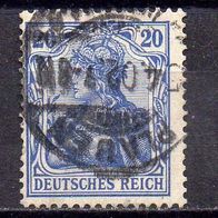 D. Reich 1902, Mi. Nr. 0072 / 72, Germania gestempelt Plauen 25.4.02 #04529