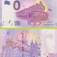 0 Euro Schein Suomen Rautatiemuseo Hyvinkää LEPZ 2017-1 selten Nr 3239