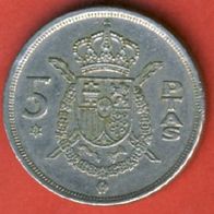 Spanien 5 Pesetas 1975 ( * 79 )