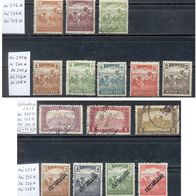 Briefmarken Ungarn 1916 Freimarken Schnitter 1917 Parlament