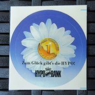 NEU: Sticker "Zum Glück gibt´s die HYPO" Aufkleber Hypo-Bank Werbung 90er Jahre