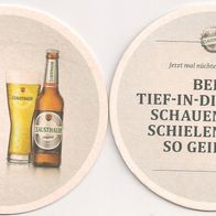 Clausthaler - Bierdeckel "Beim Tief-in-die-Augen-schauen, ..." Erfrischend nüchtern