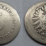 Deutsches Reich 5 Pfennig 1874 F ## D3-10D