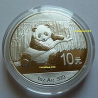 China 10 Yuan Panda 1 Unze .999 Silber 2014