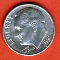 USA 1 Dime 1995 D