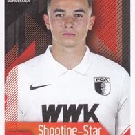 FC Augsburg Topps Sammelbild 2020 Ruben Vargas Bildnummer 20 Shooting-Star