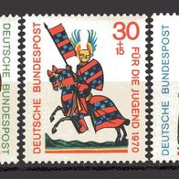 BRD / Bund 1970 Jugend: Minnesänger MiNr. 612 - 615 postfrisch -1-