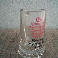 Glasbierkrug Brauerei Bernreuther, Pyras (T#)