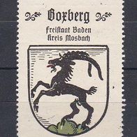 alte Reklamemarke - Boxberg - Freistaat Baden, Kreis Mosbach (122)